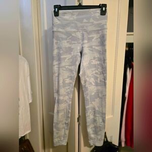 lululemon athletica Gray Camouflage Leggings